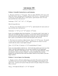 Astronomy 202 Solutions to Homework #1 Problem 1: Scientific