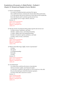 Foundations of Economics, 3e (Bade/Parkin)