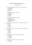 Module 1. Anaesthesiology and intensive care Text test questions A