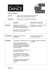 Person Specification - Royal Academy Of Dance