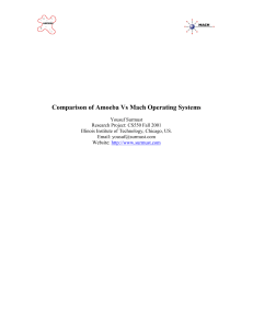 Comparison of Amoeba Vs Mach Operating Systems