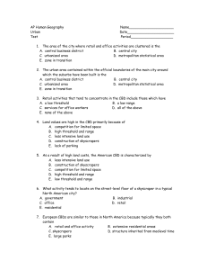 AP Human Geography Name