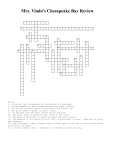 Ches. Bay Review Crossword
