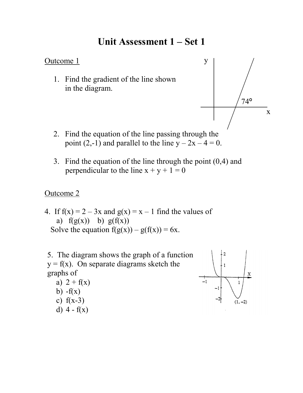 Unit Assessment 1 Set 1