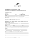 Naturopathic Client Intake Form