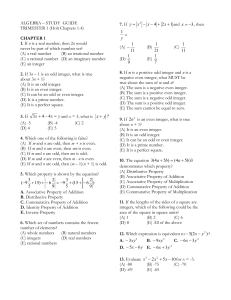 algebra - Fountain Math
