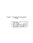 Chapter 6 – Combinational and Sequential Circuit