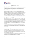 Tuberculosis Fact Sheet