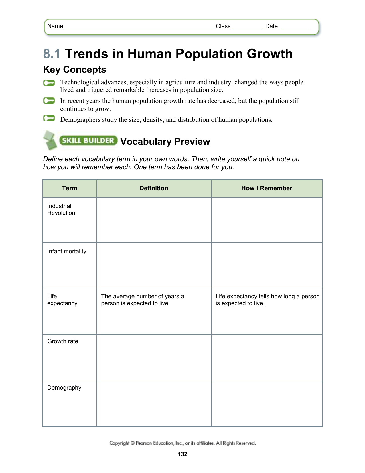 Chapter 221.21 WS Intended For Human Population Growth Worksheet