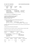snc 2do unit: chemistry unit test review questions