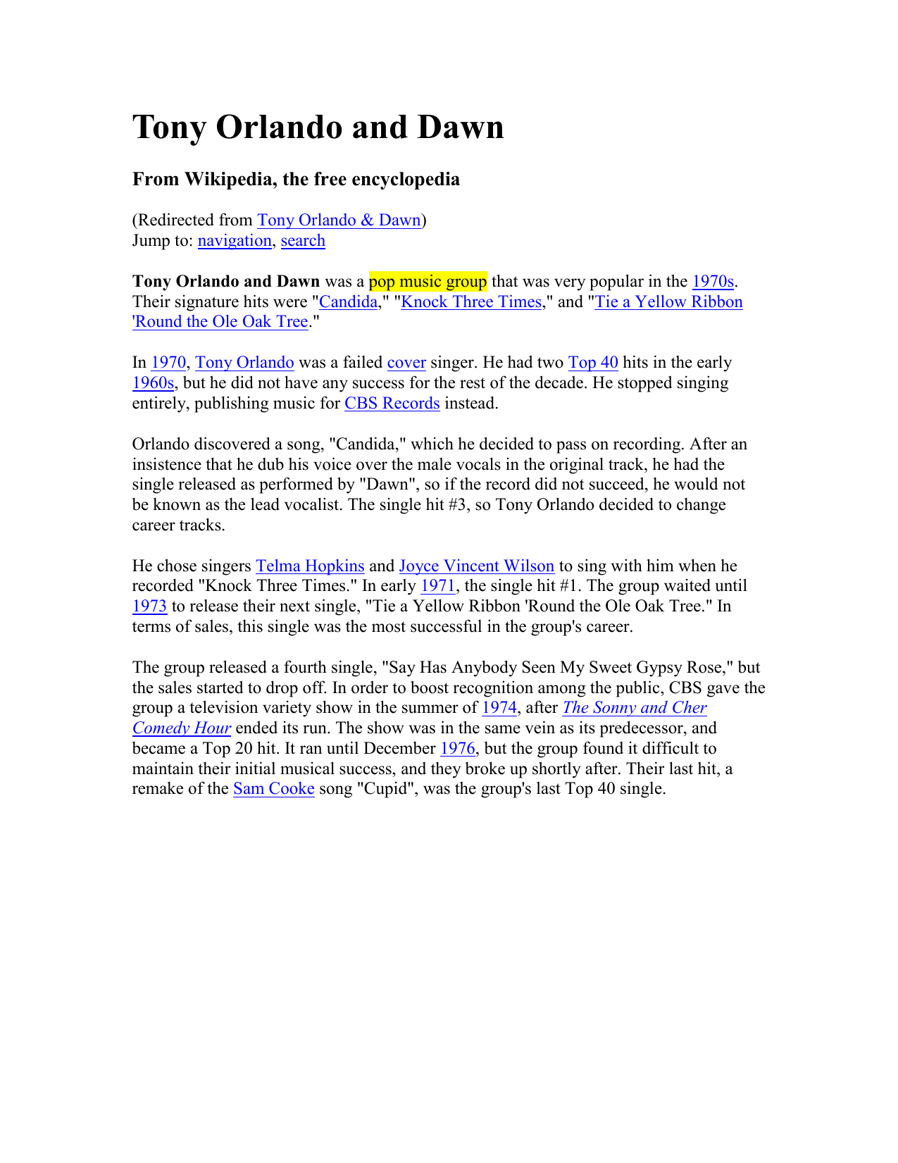 dawn candida wikipedia