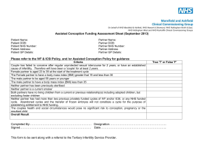 True `T` or False `F` - Newark and Sherwood CCG