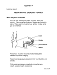 Pelvic Muscle Exercises for Men and Health Promotion Checklist