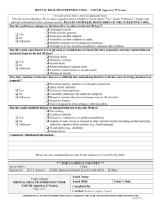 mental health screening tool