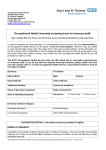 Occupational health form - Guy`s and St Thomas` NHS Foundation