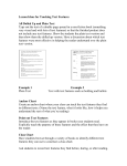 Lesson Ideas for Teaching Text Features
