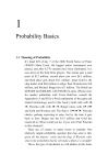 1 Probability Basics 1.1 Meaning of Probability It`s hand 229 of day 7