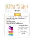 Sunni vs Shia – Kacie