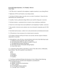 Exam III Sample Questions