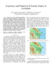 Experience and Prediction of Seismic Studies in Azerbaijan