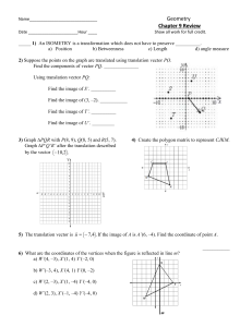 Name______________________________ Geometry Chapter 9