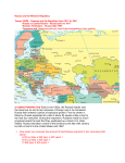 Work Session IRussia and the Western Republics