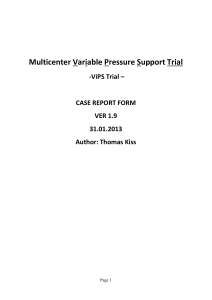 Case Report Form - Pulmonary Engineering Group Dresden