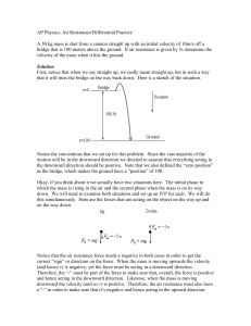 AP Physics: Air Resistance/Differential Practice