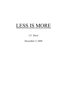 Less is More Size: 29kb Last modified: Sat