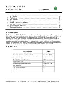 Human IFNγ ELISA Kit