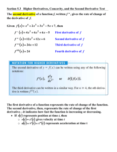Math 163 Notes Section 5.3