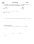 CHM 20 EXAM 3 – REVIEW Name Ms Dang Indicate whether each