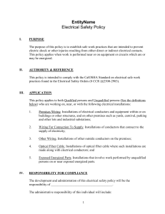 Electrical Safety Policy