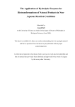 The Application of Hydrolytic Enzymes for Biotransformations of