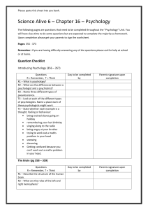 Science Alive 6 Questions - Chapter 16 - Rosehill