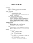 Biology 6 – Test 3 Study Guide