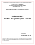 DBMS_Assignment-II