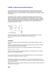 Measuring threshold frequency