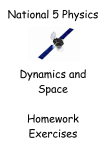 Dynamics and Space Homework Exercises