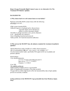 Hyper-Oxygen Permeable Rigid Contact Lenses As An Alternative