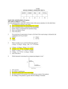 energy and rates practice test answers