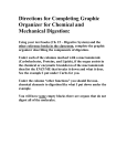 Directions for Completing Graphic Organizer for Chemical and