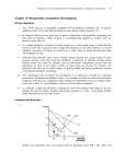 Chapter 10 Monopolistic Competition and Oligopoly