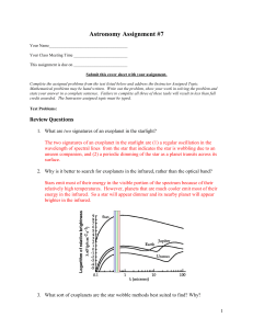 Astronomy Assignment #1