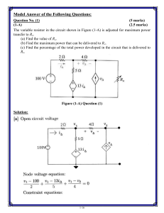 EE2010 - Second Mid Term Exam Model Answer