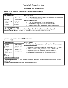 Prentice Hall: United States History Chapter 33: Into a New Century