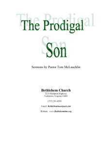 Parable of theProdigal Son1