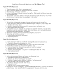 Study Guide (Homework Questions) from The Odyssey, Part I Pages