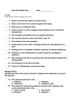 Almost There Skeletal System Name True/False Indicate whether