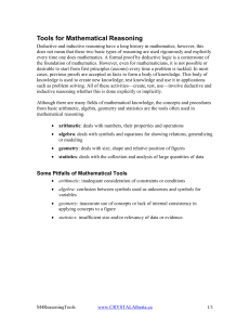 Tools for Mathematics Reasoning